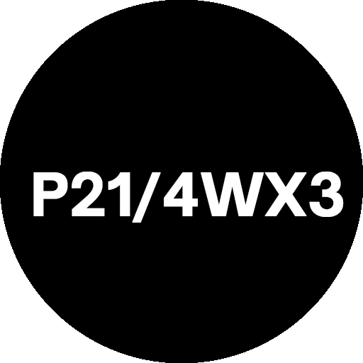 Lámpara P21/4Wx3