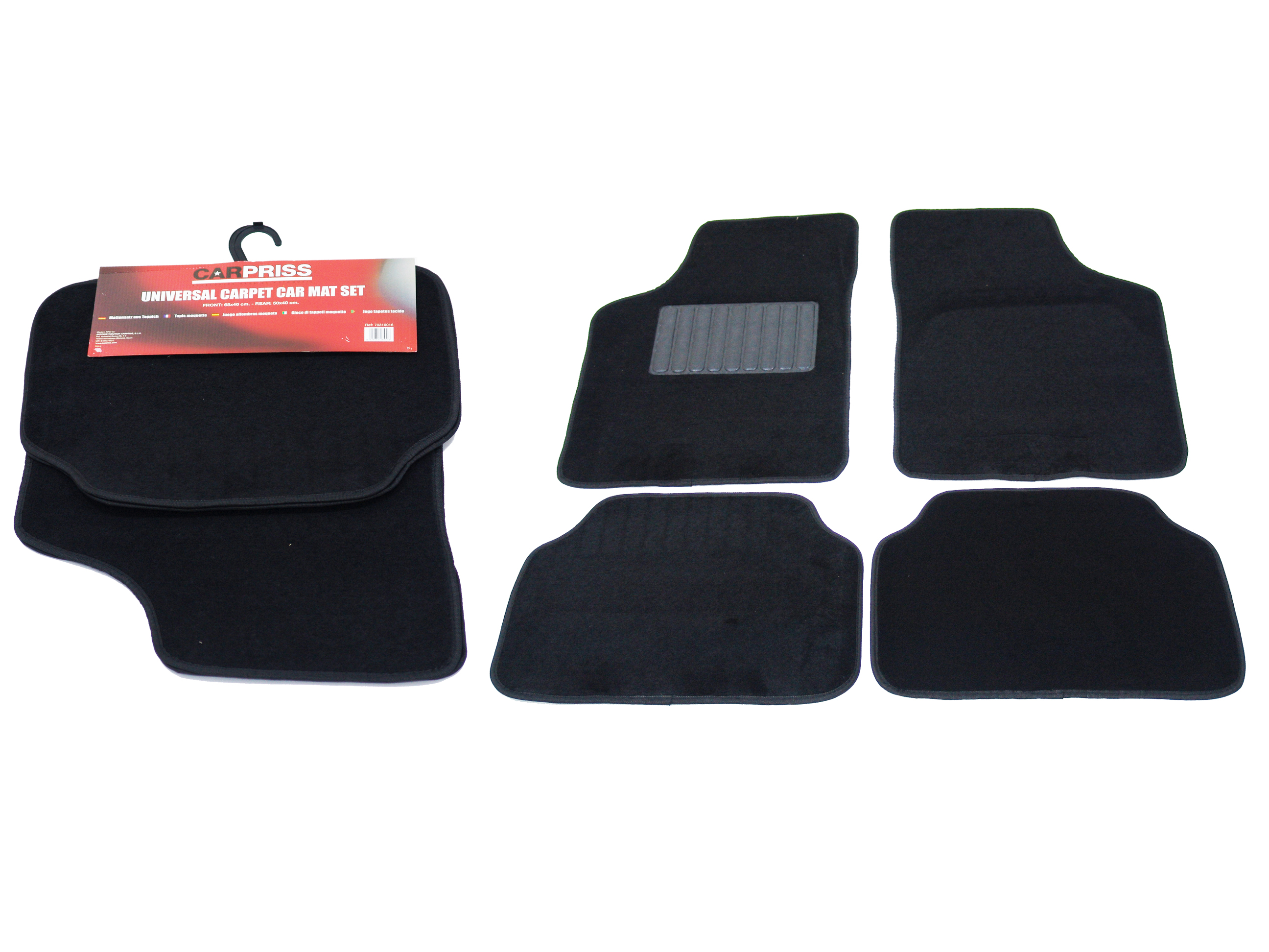 JUEGO ALFOMBRAS MOQUETA UNIVERSAL. pour TOYOTA HILUX V PICK-UP fase 1 desde 04/2016