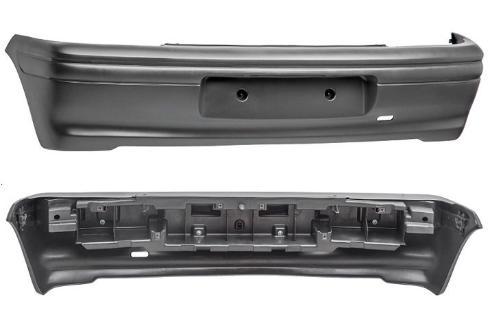 Acceder a la pieza Parachoques trasero negro basa