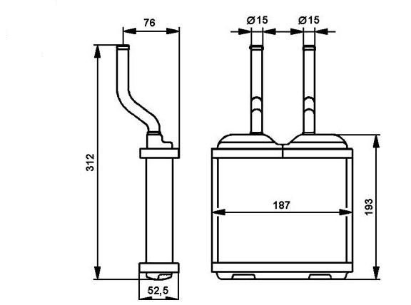 Acceder a la pieza Radiador de calefacción