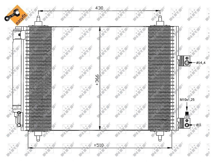 Acceder a la pieza Condensador de climatización