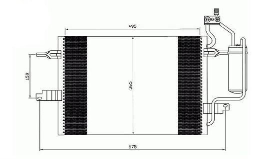 Acceder a la pieza Condensador de climatización 1,4L - 1,6L - 1,8L - 1,7L DTI