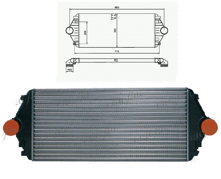 Refrigerador intercambiador aire turbo FIAT ULYSSE  pour FIAT ULYSSE Refrigerador intercambiador aire turbo FIAT ULYSSE  pour FIAT ULYSSE