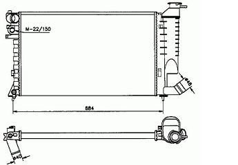 Acceder a la pieza Radiador 1,1L - 1,4L clim.