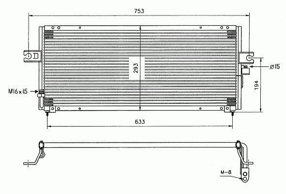 Acceder a la pieza Condensador de climatización
