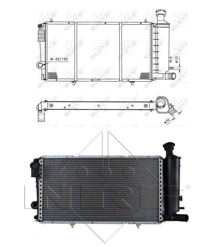 Acceder a la pieza Radiador diésel + vaso ->94