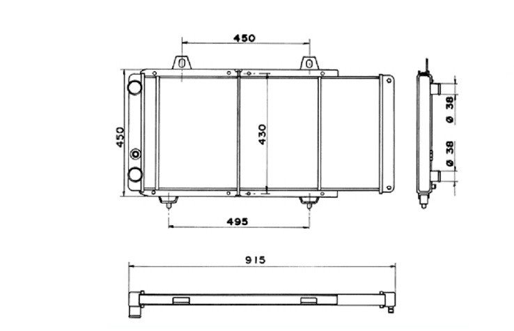 Radiador diésel y turbo diésel CITROEN C25  pour CITROEN C25 Radiador diésel y turbo diésel CITROEN C25  pour CITROEN C25