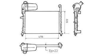 Acceder a la pieza Radiador 1,6L gasolina