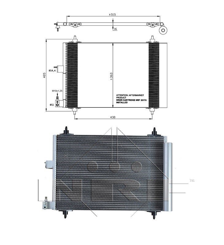 Condensador de climatización Gasolina - Diésel CITROEN XSARA  pour CITROEN XSARA Condensador de climatización Gasolina - Diésel CITROEN XSARA  pour CITROEN XSARA