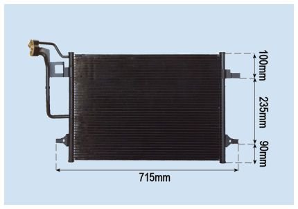 Acceder a la pieza Condensador de climatización