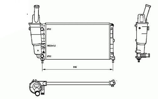 Acceder a la pieza Radiador 1,1L - 1,2L - 1,4L