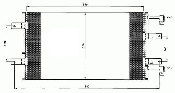 Acceder a la pieza Condensador de climatización 2,5L dCI