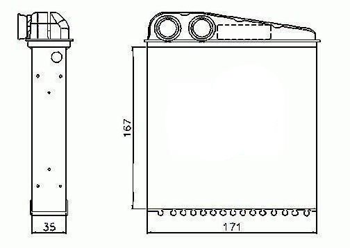 Acceder a la pieza Radiador de calefacción