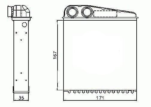 Acceder a la pieza Radiador de calefacción
