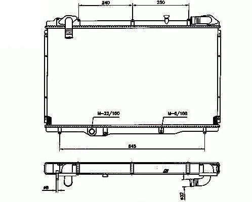 Acceder a la pieza Radiador 2.2L TD + clim. ->00