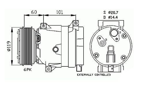 Acceder a la pieza Compresor del aire acondicionado 2.2L Dci