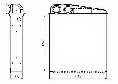 Acceder a la pieza Radiador de calefacción