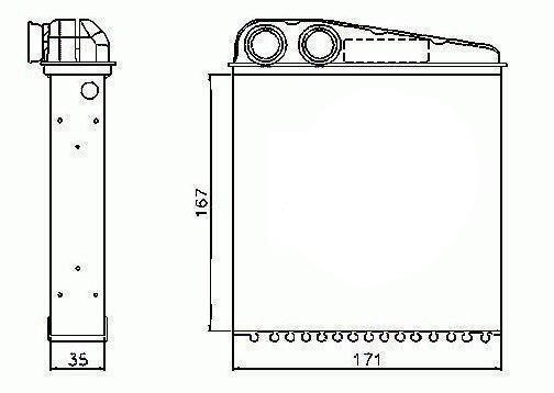 Acceder a la pieza Radiador de calefacción
