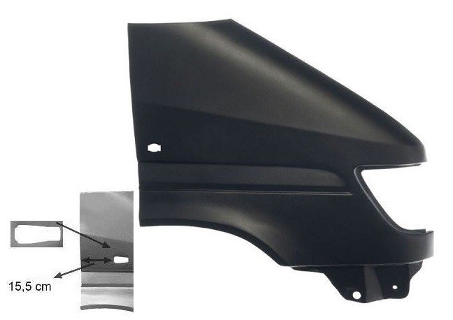 Acceder a la pieza Aleta delantera derecha->97