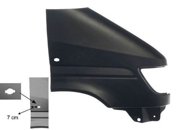 Acceder a la pieza Aleta delantera derecha 97->