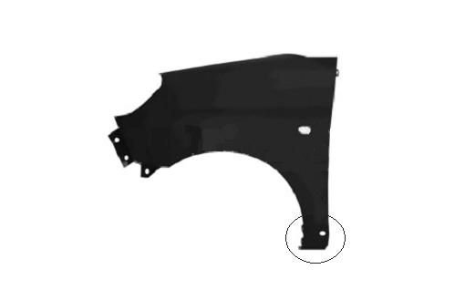 Acceder a la pieza Aleta delantera izquierda + moldura