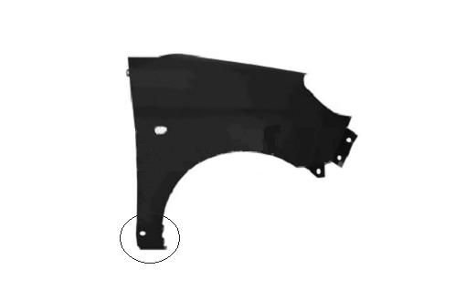 Acceder a la pieza Aleta delantera derecha + moldura