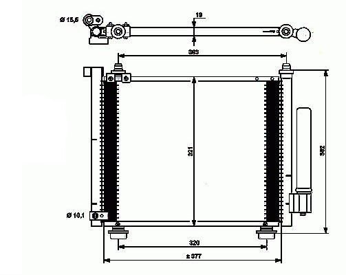 Acceder a la pieza Condensador de climatización 1.3L CDTi