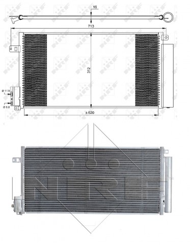 Acceder a la pieza Condensador de climatización 1.6L T - 1.3L CDTi - 1.7L CDTI