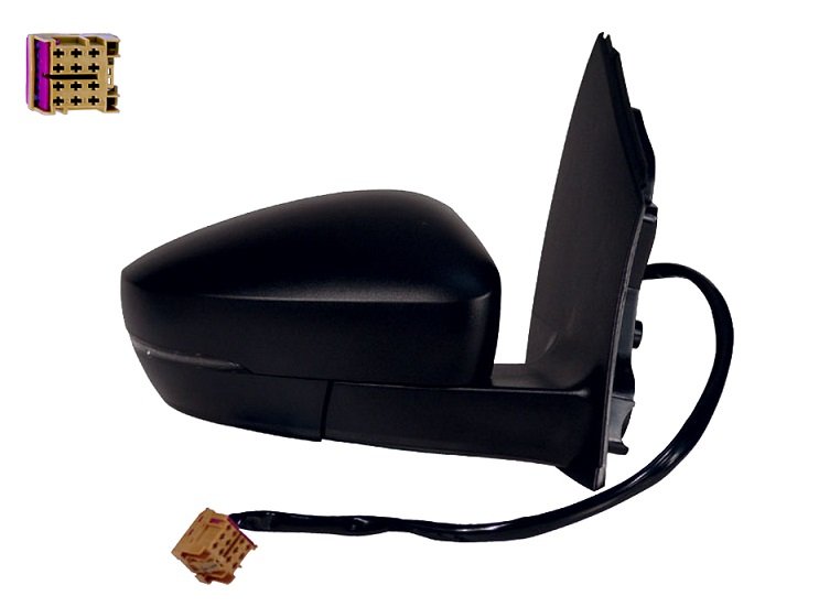 Retrovisor derecho eléctrico, térmico + piloto cuadrado VOLKSWAGEN POLO Completo con carcasa negra, intermitente y cristal convexo. Ajuste interior eléctrico térmico, abatible manualmente. Conector cuadrado, 6 pins. Retrovisores  pour VOLKSWAGEN POLO  Retrovisor derecho eléctrico, térmico + piloto cuadrado VOLKSWAGEN POLO Completo con carcasa negra, intermitente y cristal convexo. Ajuste interior eléctrico térmico, abatible manualmente. Conector cuadrado, 6 pins. Retrovisores  pour VOLKSWAGEN POLO
