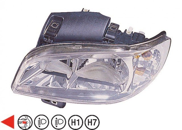 Acceder a la pieza Faro izquierdo H1+H7 Acceder a la pieza Faro izquierdo H1+H7