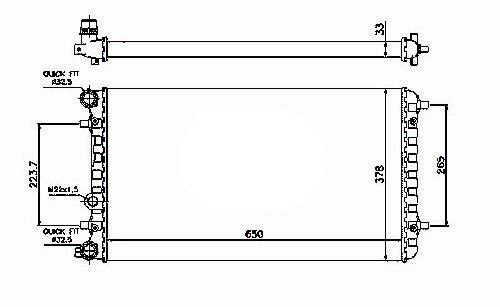 Radiador 1.4L - 1.6L - 1.8LT - 2.0L - 1.9L TDI VOLKSWAGEN NEW BEETLE  pour VOLKSWAGEN NEW BEETLE Radiador 1.4L - 1.6L - 1.8LT - 2.0L - 1.9L TDI VOLKSWAGEN NEW BEETLE  pour VOLKSWAGEN NEW BEETLE