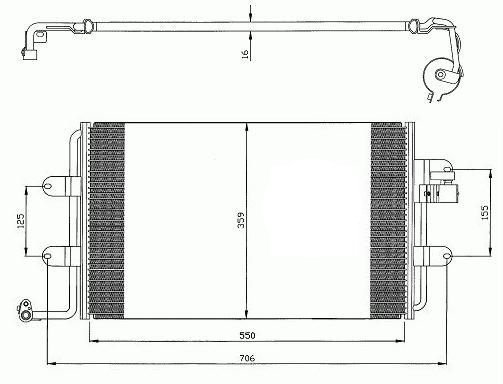 Acceder a la pieza Condensador de climatización