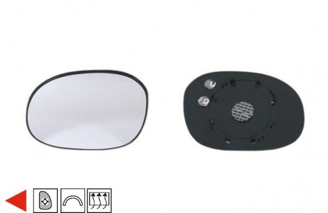 Acceder a la pieza Cristal + soporte retrovisor izquierdo térmico