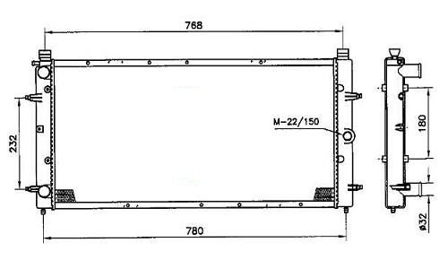 Acceder a la pieza Radiador de refrigeración