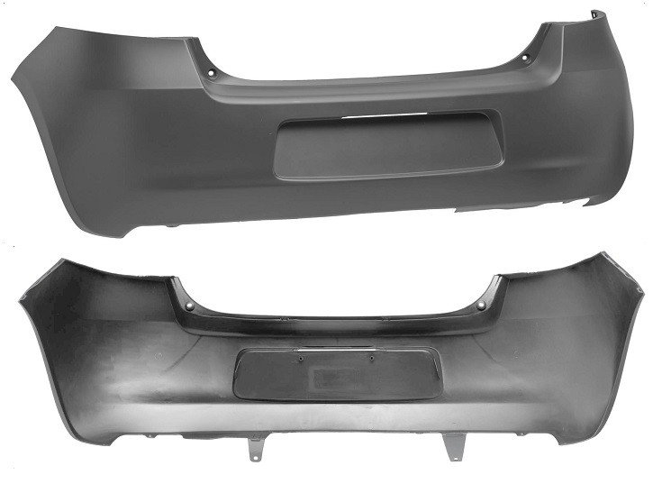 Acceder a la pieza Parachoques trasero negro