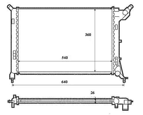 Radiador One 1.4L - Cooper 1.6L MINI MINI  pour MINI MINI Radiador One 1.4L - Cooper 1.6L MINI MINI  pour MINI MINI
