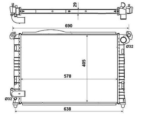 Radiador 1.6L One - cooper MINI MINI  pour MINI MINI Radiador 1.6L One - cooper MINI MINI  pour MINI MINI