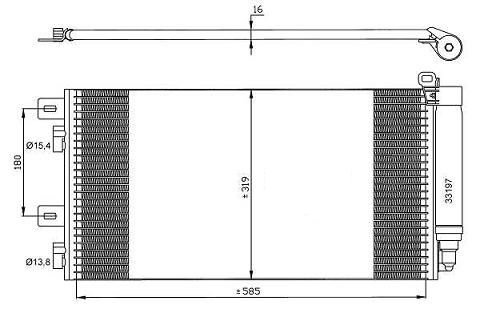 Condensador de climatización 1,6L MINI MINI  pour MINI MINI Condensador de climatización 1,6L MINI MINI  pour MINI MINI