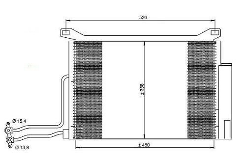Condensador de climatización One 1.4L D MINI MINI  pour MINI MINI Condensador de climatización One 1.4L D MINI MINI  pour MINI MINI