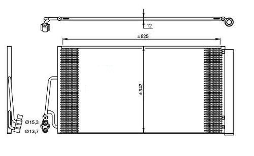 Condensador de climatización 1,6L MINI MINI  pour MINI MINI  Condensador de climatización 1,6L MINI MINI  pour MINI MINI