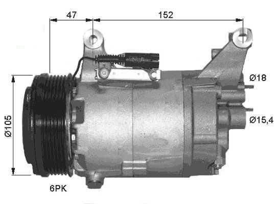 Compresor de climatización 1.6L MINI MINI  pour MINI MINI Compresor de climatización 1.6L MINI MINI  pour MINI MINI