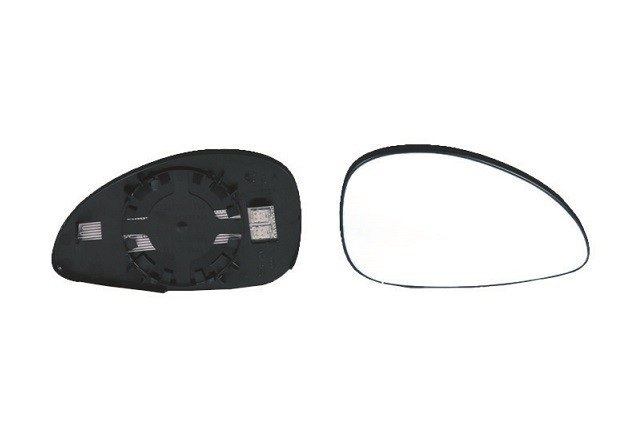 Cristal + soporte retrovisor derecho térmico ->09