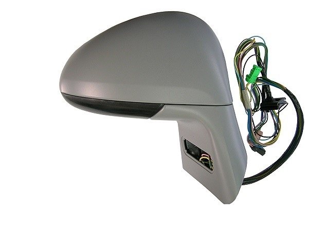 Retrovisor derecho eléctrico, convexo, azul, térmico, imprimado, sonda