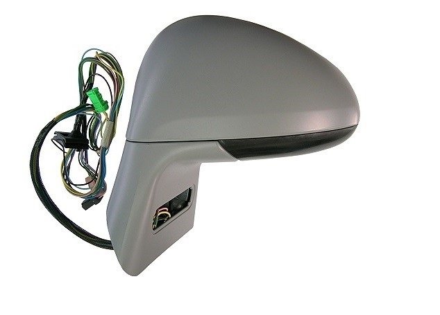 Retrovisor izquierdo eléctrico, convexo, azul, térmico, imprimado, abatible