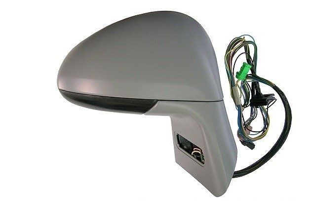 Retrovisor derecho eléctrico, convexo, térmico, imprimado, abatible, sonda