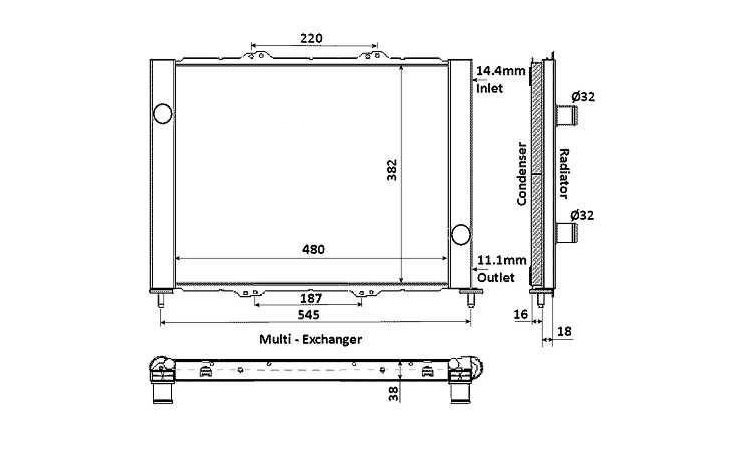 Acceder a la pieza Módulo radiador + condensador 1,5L Dci