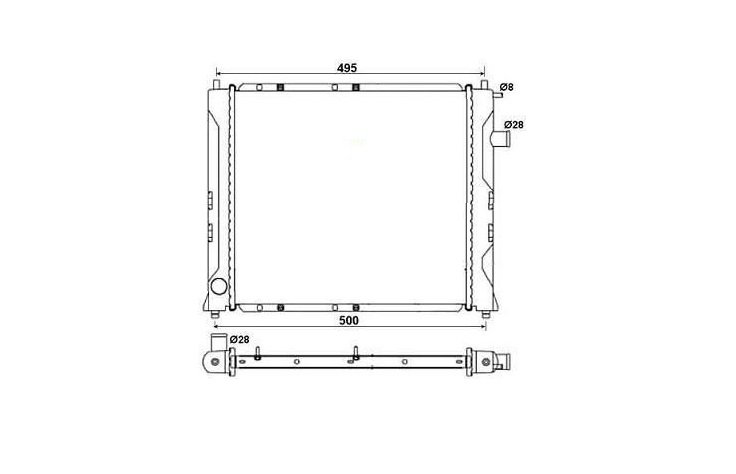 Radiador gasolina - clim. ROVER 25  pour ROVER 25 Radiador gasolina - clim. ROVER 25  pour ROVER 25
