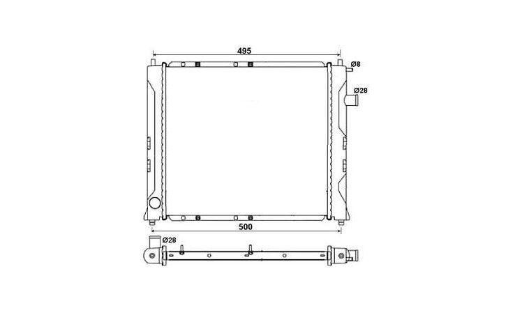 Radiador gasolina ROVER 400  pour ROVER 400 Radiador gasolina ROVER 400  pour ROVER 400