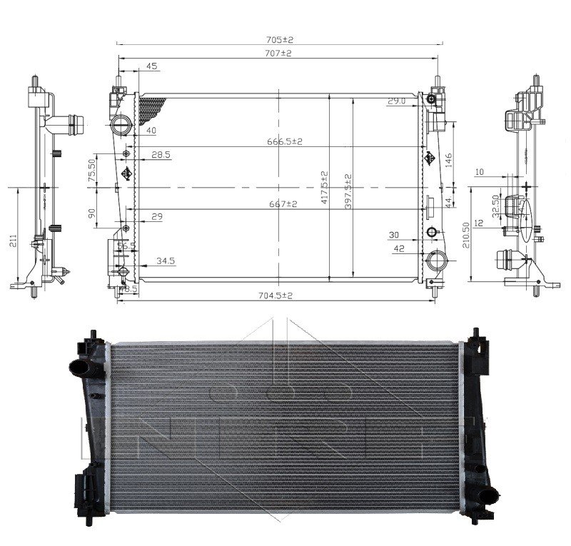 Acceder a la pieza Radiador 1.3L CDTI
