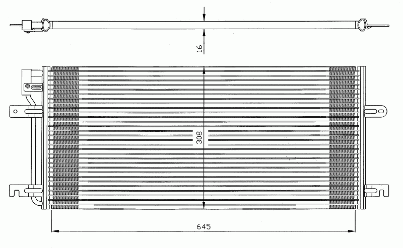 Acceder a la pieza Condensador de climatización